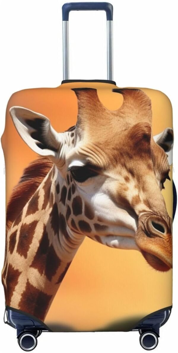 Travel Luggage Cover Suitcase Cover Giraffe Elastic Luggage Covers for Travel Luggages Protector Covers Washable Luggages Decorative Cover for Adult, Medium, Black, 12000 - Image 7