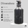 MOBOT Portable Travel Foam Roller Big Bertha Water Bottle w/Sip Straw, Stainless Steel Screw Lid | Insulated Sports Water Bottle and Foam Rollers for Yoga, Workout, Home Gym, & Exercise 40oz. - Image 3