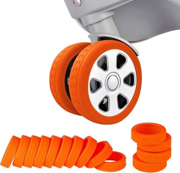 Luggage Wheel Covers for Suitcase,14 Pack Luggage Wheel Protector Covers for most 8-spinner Wheels Carry on Luggage
