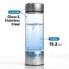 Hydroh Original Hydrogen Water Bottle 15oz, Portable Hydrogen Water Bottle 2024, Advanced Hydrogen Rich Water Maker with SPE/PEM for Home Office Fitness Travel Drinking - Image 2