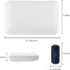 Camping Pillow Lightweight,Easy to Carry,Memory Foam Travel Pillow,Backpacking Pillow,Portable Pillow with Travel Storage Bag,Removable Pillow Cover (White) - Image 5