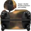 Travel Luggage Cover Suitcase Cover Giraffe Elastic Luggage Covers for Travel Luggages Protector Covers Washable Luggages Decorative Cover for Adult, Medium, Black, 12000 - Image 3