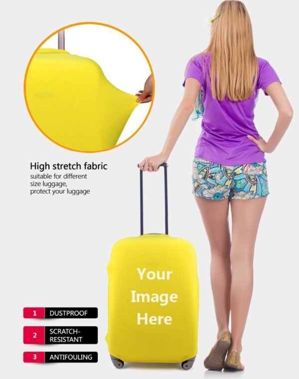 Bigcardesigns Fashion Spandex Travel Suitcase Protective Cover 18-22 Inch - Image 4