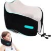 KEEPMOV Travel Neck Pillow - Travel Pillows for Airplanes, 100% Pure Memory Foam Neck Pillow for Flight Headrest Sleep (Black)