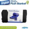 Cloudz Super Cozy Premium Plush Extra Large Travel Blanket - Black - Image 4
