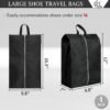 Shoe Bags for Travel, Set of 4 Pack Travel Shoe Bags for Packing, Large Waterproof Portable Travel Shoe Bag with Zipper Travel Essentials Women for and Men - Image 2