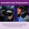 Cabeau The Neck's Evolution, TNE S3 Travel Neck Pillow Memory Foam Airplane Pillow - Neck Pillow with Attachment Straps - 360-Degree Support for Travel, Home, Office, and Gaming - (Berlin Grey) - Image 5