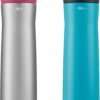 Contigo Cortland Chill 2.0 Vacuum-Insulated Stainless Steel Water Bottle, Spill-Proof Lid, Preserves Temperature for Hours, 24oz 2-Pack, Juniper & Dragonfruit, Ideal for Travel and Daily Use