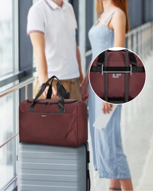 ECOHUB For Spirit Airlines Personal Item Bag 18x14x8 Travel Essentials Travel Duffel Bag Carry on Luggage Gym bag Weekender Overnight Bags Hospital Bags for Women and Men - Image 5