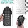 Nefeeko Collapsible Water Bottles, 1.5L Reusable Collapsible Water Bottle for Travel Leakproof, BPA Free Foldable Silicone Water Bottles with Straw for Traveling Sport Gym Camping Hiking - Image 2