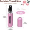Travel Mini perfume Refillable Atomizer Container, Pocket Travel Size Cologne Sprayer, Perfume Scent Pump Case, Fragrance Empty spray bottle for Traveling and Outgoing 5ml - Image 3