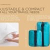 Small Shredded Memory Foam Pillow for Travel and Camping - Compressible Medium Firm Bed Pillow, Contoured Support, Breathable Cover, Machine Washable, Ideal Backpacking, Airplane and Car - Image 3