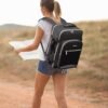 LOVEVOOK Carry On Backpack Women Men as Personal Item Flight Approved, 40L Luggage, 17.3inch Large Daypack Laptop Waterproof Outdoor Sports Travel with 3 Packing Cubes, Black - Image 9