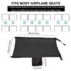 Airplane Seat Extender for Kids, Airplane Foot Hammock, Portable Toddler Airplane Travel Essentials, Leg Rest for Children Baby Travel (Black) - Image 2