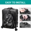 2 Pack Add a Bag Strap - Adjustable Suitcase Belt - Carry Your Extra Bags - Travel Attachment Travel Accessories for Connecting Your Luggage Jacket (Black) - Image 2