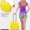 Doojoayie Bling Butterfly Luggage Cover Suitcase Protector Fits 18-32 Inch Travel Suitcase Cover Washable Dustproof Anti-Scratch - Image 4