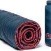 Rumpl The NanoLoft Puffy Blanket | Indoor Outdoor Camping Blanket for Traveling, Picnics, Beach Trips, Concerts | 38" x 52" | Deepwater, Travel - Image 2