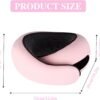 Fly Neck Pillow,Travel Neck Pillows for Airplanes, Neck Pillow Airplane,Travel Pillow, 100% Pure Memory Foam Travel Neck Pillow for Sleeping Adult Travel Pillow Pink - Image 7