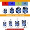 Travel Luggage Covers, Suitcase Protective Cover Fits 18"-30" (M(Fits 22”-26” Luggage)) - Image 2
