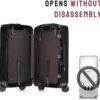 No Disassembly Suitcase Covers for Luggage - 30 Inch Clear Luggage Cover Protector, Black PVC Luggage Protector Suitcase Cover - Image 2