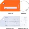 7 Pack Silicone Luggage Tag for Suitcases with Stainless Loop, TSA Approved, Privacy Protection Travel Essentials Bag Tags by Gostwo - Image 7