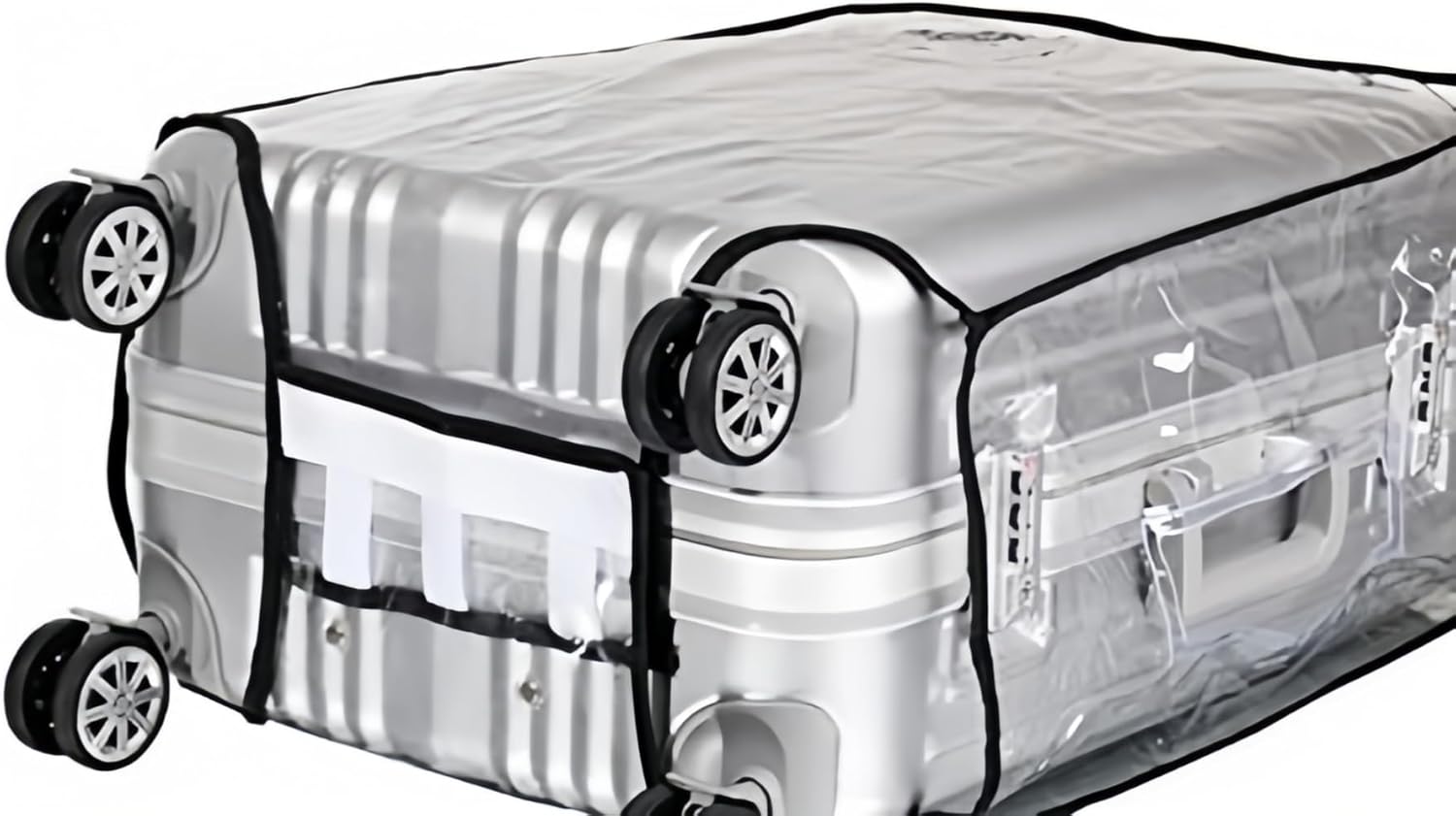 Suitcase Cover Protectors Clear PVC Luggage Cover for Wheeled Suitcase Waterproof Travel Suitcase Cover (20" (13.8" L x 9.1" W x 20.9" H)) - Image 8