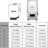 THMNIS Clear Luggage Cover Protector Fits 20/24/28/30Inch, Travel Suitcase Cover for Wheeled Suitcase（30 Inch） - Image 2