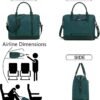 LEDAOU Weekender Travel Overnight Bag Women Ladies Carry On Tote Duffle Bag with Luggage Sleeve - Image 3