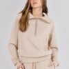 ANRABESS Women 2 Piece Outfits Sweatsuit Oversized Sweatshirt Sweatpants Tracksuit Sweat Lounge Matching Set 2024 Fall Trendy - Image 8
