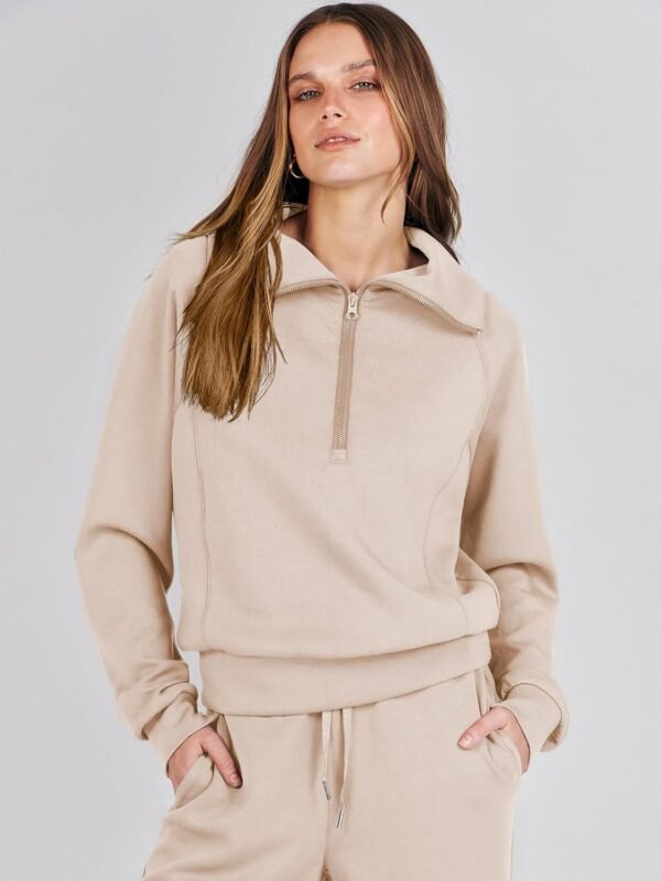 ANRABESS Women 2 Piece Outfits Sweatsuit Oversized Sweatshirt Sweatpants Tracksuit Sweat Lounge Matching Set 2024 Fall Trendy - Image 8