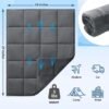 L'AGRATY Weighted Lap Blanket 5lb: Small Weighted Blankets for Adults Portable Travel - Cooling Weighted Lap Pad Blanket for Relaxation Sleeping - Cozy Lap Blanket Washable All-Season(29" x 24") - Image 6