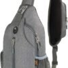 WATERFLY Crossbody Sling Backpack Sling Bag Travel Hiking Chest Bag Daypack