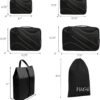 BAGAIL 6 Set Packing Cubes,Travel Luggage Packing Organizers(5set+Laundry bag AllBlack) - Image 2
