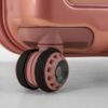 Traveler's Choice Ultimax II 26" Medium Trunk Spinner Luggage, Tie Down Straps, Pink Rose, Checked Inch - Image 7