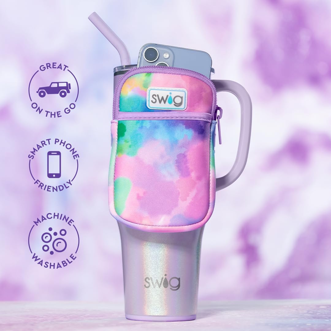 Swig Life Mega Mug Pouch, Water Bottle Bag with Adjustable Strap, Water Bottle Fanny Pack with Zippered Phone Pocket, Holds Travel Essentials, Water Bottles, Tumbler Accessories (Sweet And Spooky) - Image 4