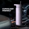 IRON °FLASK Camping & Hiking Hydration Flask, Wide Mouth, 3 Straw Lids, Stainless Steel Outdoor Water Bottle, Double Walled, Insulated Thermos, Metal Canteen - Lavender, 22 Oz - Image 5
