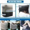 2 Pack Inflatable Foot Rest for Air Travel,Airplane Travel Foot Rest Adjustable Height,Car/Airplane,Footrest Pillow with Pump for Office,Airplane,Train,Cars,Home - Image 5