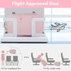 Taygeer Travel Backpack for Women, Carry On Backpack with USB Charging Port & Shoe Pouch, TSA 15.6inch Laptop Backpack Flight Approved, Nurse Bag Casual Daypack for Weekender Business Hiking, Pink - Image 3