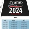 Trump 2024 Save America Fleece Blanket Super Soft Blanket for Chair Sofa Couch Camping Travel 40"X30" Blanket - Image 2