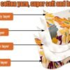 Boho Throw Blanket for Couch 100% Cotton Throw Blanket Floral Bed Blanket 80''x90'', Cotton Quilts Travel Blanket Knitted Muslin Blanket Home Decor Cozy Blankets for Women - Image 6