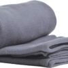 Cozy-Soft Microfleece Travel Blanket, 50x60 Inch, Lightweight, Compact, Perfect for Airplane and Car, Charcoal - Image 2