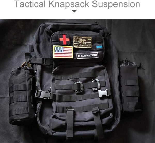 Upgraded Sports Water Bottles Pouch Bag, Tactical Drawstring Molle Water Bottle Holder Tactical Pouches, Travel Mesh Water Bottle Bag Tactical Hydration Carrier - Image 6