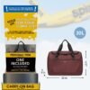 ECOHUB For Spirit Airlines Personal Item Bag 18x14x8 Travel Essentials Travel Duffel Bag Carry on Luggage Gym bag Weekender Overnight Bags Hospital Bags for Women and Men - Image 2