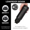 GOPPUS 20oz Insulated Stainless Steel Water Bottle with Straw Lid Reusable Leakproof Water Flask, Keeps Hot and Cold Sports Canteen Water Bottles for Kids Men Women Gym （Black 1 Lid） - Image 3