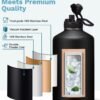 1 Gallon Water Bottle Insulated - with Straw & Auto Chug Lid, Carrier Bag, Protective Boot, Paracord Handle, Stainless Steel Water Bottle 128 oz, Large Metal One Gallon Water Jug for Travel Gym - Image 3