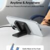 2 in1 Wireless Charger Stand Compatible with MagSafe, Compact Travel Essentials, Ultra Portable Fast Charging Station for iPhone 16 15 14 13 12, Wireless Charging Pad for Apple Watch & Airpods Pro. - Image 3