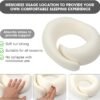 Neck Pillow, 2024 New Neck Pillow, Memory Cotton Neck Pillow, Can Store U-Shaped Pillow, Suitable for Airplanes, Cars, Offices, Upright Sleeping Neck Pillow (Gray) - Image 3