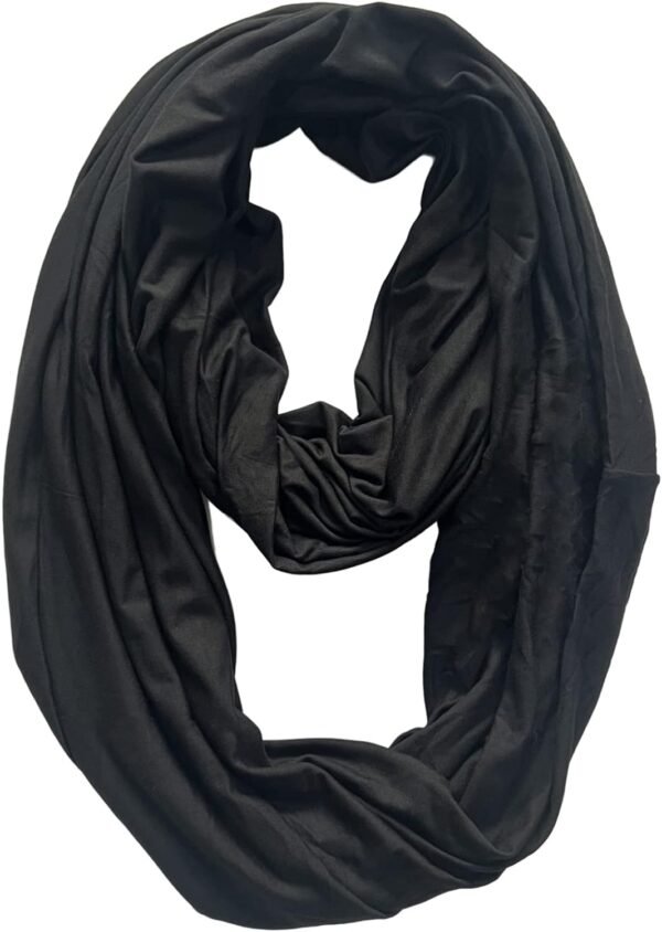 Lina & Lily Premium Modal Jersey Knit Women's Infinity Scarf Loop Lightweight - Image 2