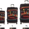 Spandex Travel Luggage Protector Suitcase Cover Fit 23-32 Inch Luggage (Black-travel, L(26"-28" luggage)) - Image 7