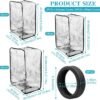 3Pcs 20 24 28 inch Suitcase Protectors Cover and 8Pcs Suitcases Wheel Covers, Clear PVC Waterproof Dustproof Anti-Scratch Luggage Cover Travel Suitcase Cover Protectors - Image 2